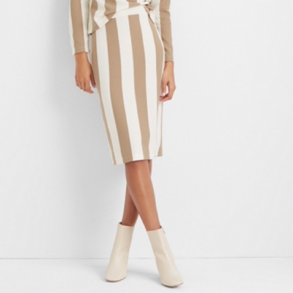 NWT Club Monaco Striped Pencil Skirt M